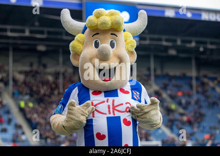 Almelo, Paesi Bassi. 27 ott 2019. HEERENVEEN, 27-10-2019, stadio Abe Lenstra stadium, olandese Eredivisie, stagione 2019 - 2020, Heerenveen mascotte durante il match SC Heerenveen vs FC Groningen Credito: Pro scatti/Alamy Live News Foto Stock