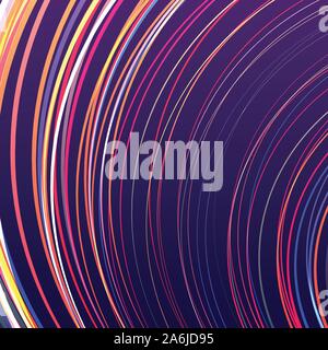 Sfondo astratto con brillante arcobaleno linee colorate wave Illustrazione Vettoriale