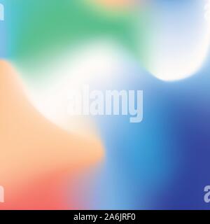 Gradiente sfumato con onde colorate per il mobile della schermata del dispositivo Illustrazione Vettoriale