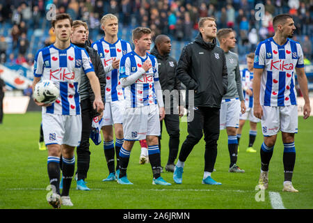 HEERENVEEN, 27-10-2019, stadio Abe Lenstra stadium, olandese Eredivisie, stagione 2019 - 2020 ,Heerenveen sostenitori non felice con il risultato durante la partita SC Heerenveen vs FC Groningen Foto Stock