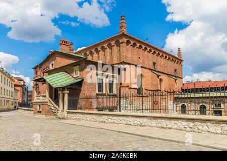 Una vista in Kazimierz di Cracovia Foto Stock