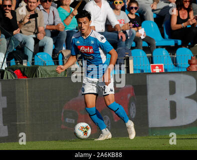 Il 27 ottobre 2019; Stadio Paolo Mazza, Ferrara, Emilia Romagna, Italia; di calcio della Serie A, SPAL contro Napoli; Eljif Elmas di Napoli controlla la sfera - uso editoriale Foto Stock