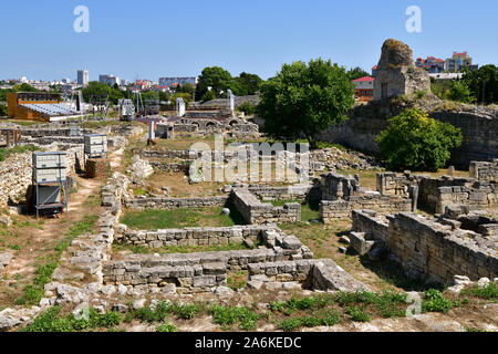 Sebastopoli, Crimea - luglio 3.2019. Il museo del territorio della città antica di Khersones Tavricheskiy Foto Stock