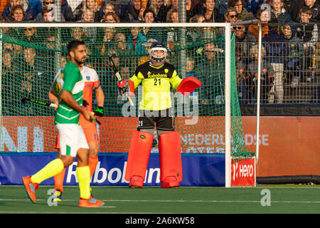 Amstelveen, Paesi Bassi. 27 ott 2019. AMSTELVEEN, 27-10-2019, FIH Hockey Olympic i qualificatori 2019 (l'uomo). Luogo: Wagener Stadion. durante il gioco vs Paesi Bassi Pakistan. Credito: Pro scatti/Alamy Live News Foto Stock