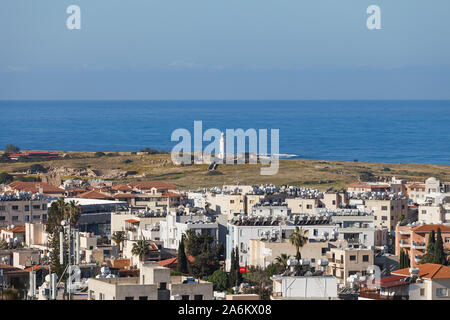 PAPHOS, Cipro - 20 Aprile 2018: skyline della città Foto Stock