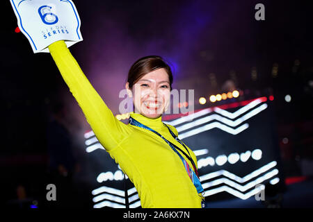 Londra, Regno Unito. 27 ott 2019. Londra, Regno Unito. 27 ott 2019. Il divertimento giapponese durante il giorno 6 di Sei Giorni per Londra 2019 a Lee Valley VeloPark Domenica, 27 ottobre 2019 a Londra, Regno Unito. Credito: Taka Wu/Alamy Live News Foto Stock