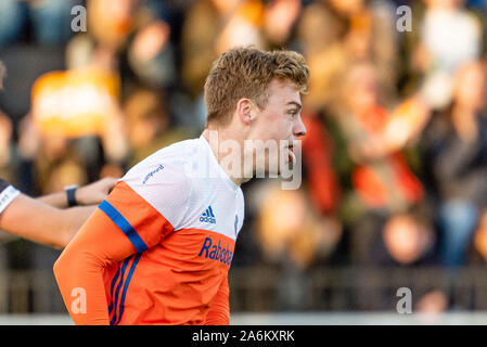 Amstelveen, Paesi Bassi. 27 ott 2019. AMSTELVEEN, 27-10-2019, FIH Hockey Olympic i qualificatori 2019 (l'uomo). Luogo: Wagener Stadion. durante il gioco vs Paesi Bassi Pakistan. Credito: Pro scatti/Alamy Live News Foto Stock