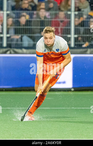 Amstelveen, Paesi Bassi. 27 ott 2019. AMSTELVEEN, 27-10-2019, FIH Hockey Olympic i qualificatori 2019 (l'uomo). Luogo: Wagener Stadion. Floris Wortelboer durante il gioco vs Paesi Bassi Pakistan. Credito: Pro scatti/Alamy Live News Foto Stock