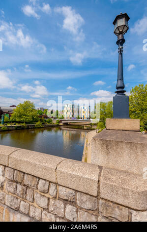 Fiume Medway a Maidstone Kent Foto Stock