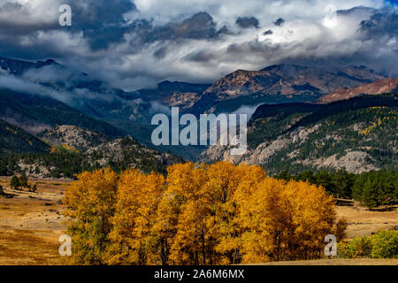 Un bel paesaggio del Parco Nazionale delle Montagne Rocciose, Colorado Foto Stock