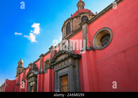 Città del Messico scenic chiese nel centro storico vicino piazza Zocalo Foto Stock