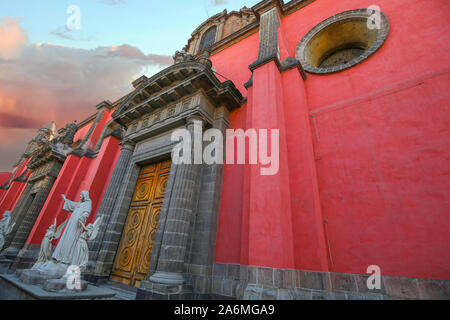 Città del Messico scenic chiese nel centro storico vicino piazza Zocalo Foto Stock