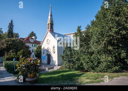 La cappella del Sacro Cuore di Gesù a Piestany, Repubblica slovacca. Foto Stock