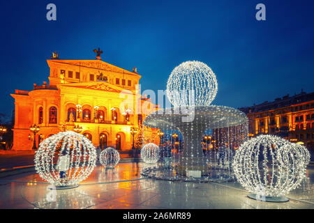 Alte Oper a Francoforte Foto Stock