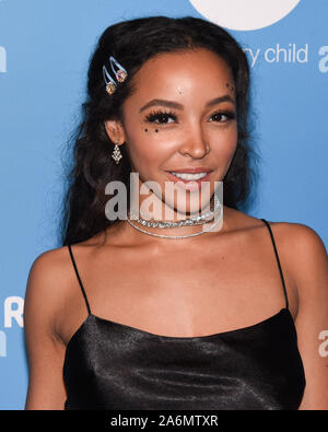 Ottobre 26, 2019, West Hollywood, California, Stati Uniti d'America: Tinashe assiste il 2019 UNICEF Masquerade Ball. (Credito Immagine: © Billy Bennight/ZUMA filo) Foto Stock