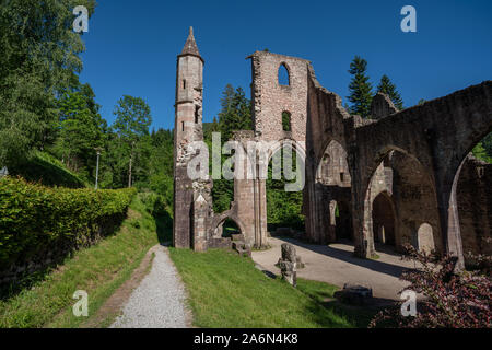 Le rovine del monastero benedettino di Allerheiligen, tutti i santi, vicino a Oppenau nella Foresta Nera, Germania Foto Stock