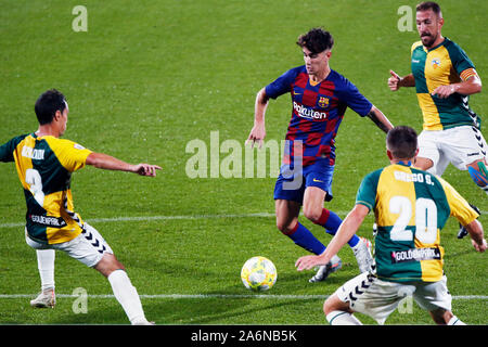 Sant Joan Despi, Spagna. Credito: D. 27 oct, 2019. Alex Collado (Barcellona B) Calcio/Calcetto : spagnolo "La Liga Segunda divisione B' gruppo 3 match tra FC Barcelona B 1-0 Sabadell a Estadi Johan Cruyff a Sant Joan Despi, Spagna. Credito: D .Nakashima/AFLO/Alamy Live News Foto Stock