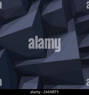 Sfondo con abstract cubetti di nero Illustrazione Vettoriale