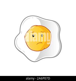 Allegro,buona,supporto,faccia,carino,adorabili,positiva,sorriso,Thumbs up,felice,l'uovo,l,sunny,lato,fritto,colazione,Cibo proteina,sano,cotto,pasto,cottura,eatin Illustrazione Vettoriale