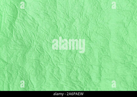 Trendy color menta textured background. Carta sgualcita texture. Foto Stock