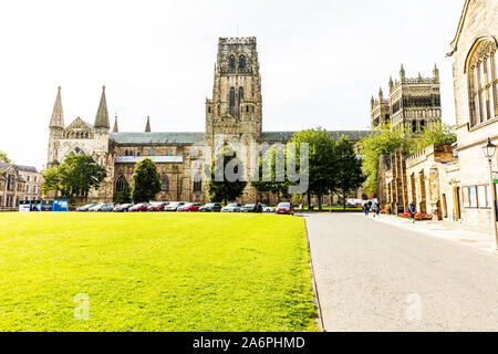 La Cattedrale di Durham, Durham, Contea di Durham, Regno Unito, Inghilterra, Durham, Cattedrale, cattedrali, la Chiesa Cattedrale di Cristo, la Beata Maria Vergine Foto Stock