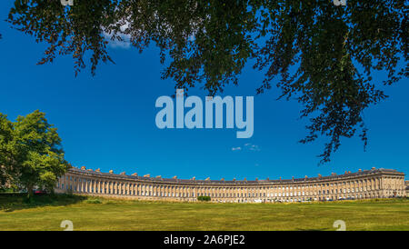 Royal Crescent, Bath, Regno Unito. Foto Stock