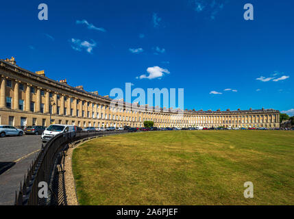 Royal Crescent, Bath, Regno Unito. Foto Stock