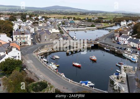 Castle Rushen, Castletown. Isola di Man Regno Unito. Foto Stock