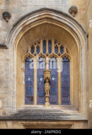 Abbazia di Bath, una chiesa parrocchiale della chiesa di Inghilterra e ex monastero benedettino in bagno, Somerset, Inghilterra. Foto Stock