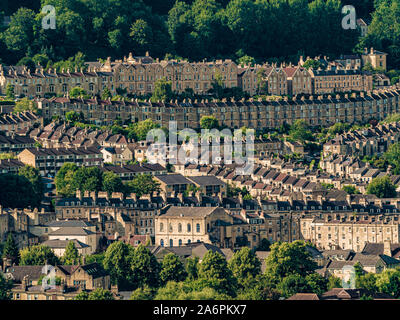 Bath City, Somerset, Regno Unito. Vista da Alexandra Park. Foto Stock