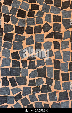 Pavimento a mosaico multicolore di piccole pietre Foto Stock