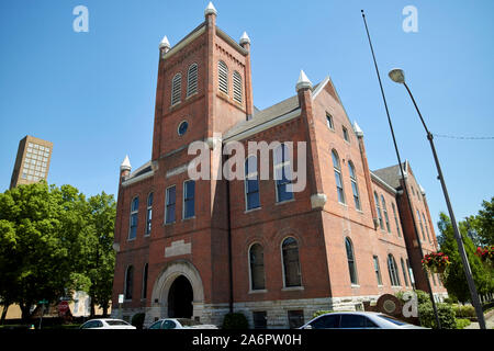 Storica città di Columbus hall columbus indiana USA Foto Stock