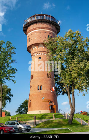 Water Tower in Gizycko, Polonia Foto Stock