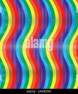 Linee arcobaleno colorato abstract rainbow gradiente dello sfondo Illustrazione Vettoriale