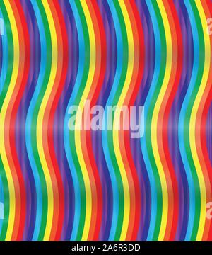 Linee arcobaleno colorato abstract rainbow gradiente dello sfondo Illustrazione Vettoriale