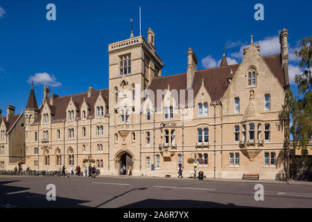 Balliol College su Broad Street, Oxford, parte dell'Università di Oxford Foto Stock