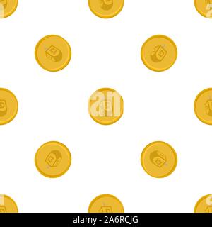 Illustrazione sul tema grande disegno colorato Hanukkah, insieme senza soluzione di continuità dreidel. Seamless disegno costituito da collezione dreidel, accessorio Hanukka vacanze Illustrazione Vettoriale