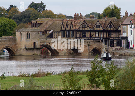 Ponte di St. Ives sul Grande Fiume Ouse Foto Stock