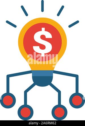Innovazione Fintech icon set. Quattro elementi in diversi stili dal fintech raccolta di icone. Creative innovazione fintech icone riempito, contorno Illustrazione Vettoriale