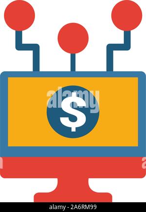 Piattaforma di Crowdfunding icon set. Quattro elementi in diversi stili dal fintech raccolta di icone. Creative piattaforma crowdfunding icone riempito, contorno Illustrazione Vettoriale