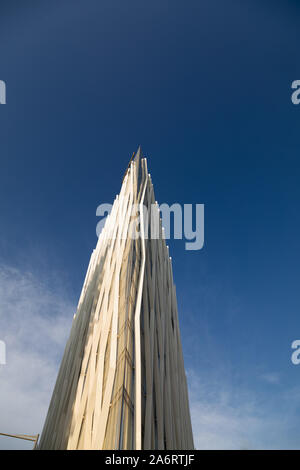 Torre Diagonal Zero Zero dagli architetti Massip-Bosch 2010, nuova Telefónica Spagnola a larga banda e di provider di servizi di telecomunicazione sede Forum, distric Foto Stock