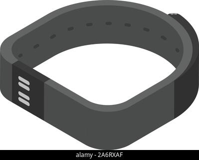 Esecuzione di smart bracciale icona, stile isometrico Illustrazione Vettoriale