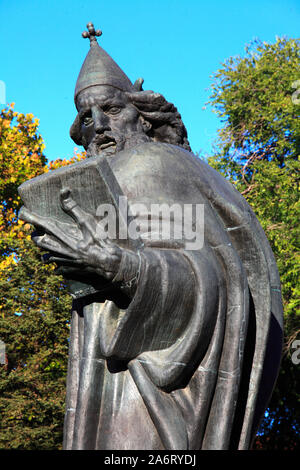 Croazia, Split, Vescovo Gregorio di Nin statua, Ivan Mestrovic scultore, Foto Stock