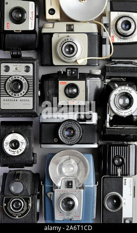 Selezione di vintage fotocamere retrò Foto Stock