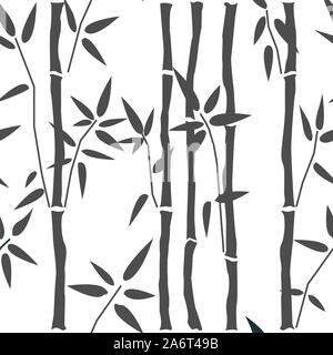 Modello senza cuciture con bambù. Ideale per campioni, tessuto, tessile, textures, wall art, dono/carta di avvolgimento, ecc. Illustrazione Vettoriale Illustrazione Vettoriale