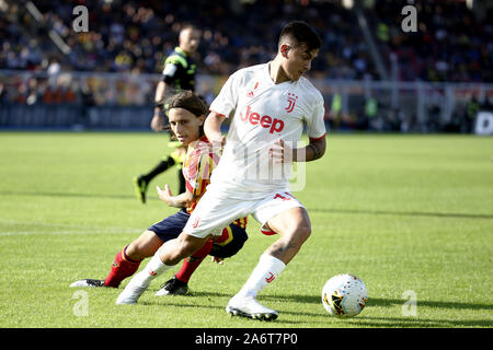 Lecce, Italia. 26 ott 2019. Calcio, TIM campionato serie 2019-20 LECCE - JUVENTUS 1-1 nell'immagine: DYBALA Credit: Indipendente Agenzia fotografica/Alamy Live News Foto Stock