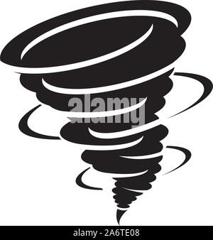 Tornado simbolo logo illustrazione vettoriale design Illustrazione Vettoriale