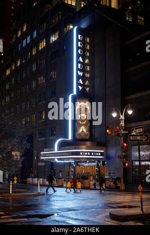 King Kong musical al teatro di Broadway, New York, Stati Uniti d'America. Foto Stock