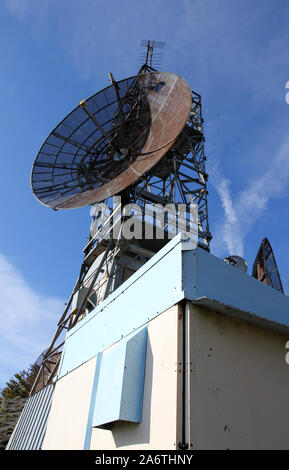 Comunicazioni abbandonati Conocchia Monte Lattari Campania Foto Stock