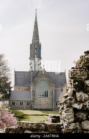San Patrizio Chiesa Castello di Trim Co Meath Irlanda, chiesa cattolica Foto Stock
